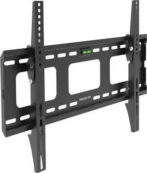 Mount-It Low-Profile Tilting TV Wall Mount Bracket for 32-60 inch LCD, LED, OLED, 4K or Plasma Flat Screen TVs - 175 lbs Capacity, 1.5 Inch Profile, Max VESA 600x400 (MI-318B), Black, 60