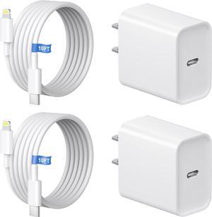 10FT iPhone 14 13 12 11 Charger, Long Charging Cable with 20W USB C Charger Block for i Phone 14/14 Pro/14 Pro Max/14 Plus/13/12/11/Xs Max/XR