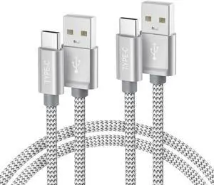 Basesailor iPhone 16 15 Pro Max Charger Cord,USB to USB C Cable 6.6FT/2Pack,Type C Charging Power Cord for Apple iPad 10,Samsung Galaxy AI S25 S24 S23 S22 S20 Plus Ultra,A52 A53 A54,Google Pixel 9,16e