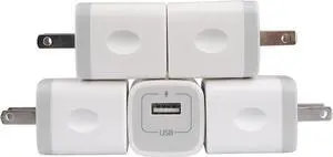Wall Charger Adapter USB Charging Block, 5Pack Single Port USB Plug in Charger Cube Box Power Blocks Brick Charger Station Compatible with Samsung Galaxy A53 A13 A54 A20 S23 S22 S20 S21 A25