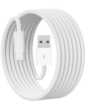 USB-C Woven Charge Cable for iPhone 16/15 Pro Max Plus Carplay Charger Cord USB A to USB C Charging Cable for Apple Car Carplay for Apple iPhone 16/15 AI Phone USB C Braided Wire Replacement 6Ft