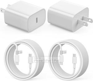 for iPhone 16 15 Charger Fast Charging,20W for i Pad USB C Fast Charger with 2Pack 6ft USB C Wall Charger Block for iPhone 16/16 Pro/16 Pro Max/15/15 Plus/15 Pro/15 Pro Max