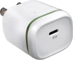 AT&T USB-C Wall Charger Fast Charging Power Adapter Foldable Prongs Travel-Friendly for Compatible with iPhone iPad Samsung Galaxy Google Pixel (30W White)