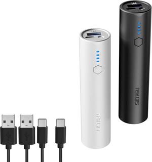Portable Charger Power Bank S03 2-Pack 5 000mAh Battery Pack with Fast Charging USB-C (in&Out) Compatible with iPhone 15/15 Plus/15 Pro/15 Pro Max iPhone 14/13 Series and Android Phone