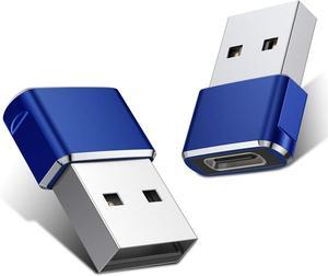 Basesailor USB to USB C Adapter 2 Pack,Type C Female to A Male Charger Converter for Apple Watch Ultra iWatch 7 8 SE,iPhone 15 14 13 12 Plus Pro Max,AirPods,iPad Air 4 5 Mini 6,Samsung Galaxy S21 S22