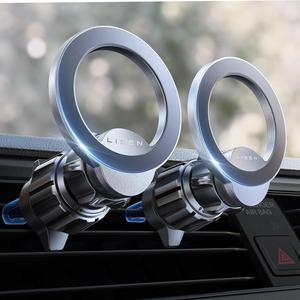 2 Pack Fits MagSafe Car Mount Magnetic Phone Holder for Car[24 Super Magnets]car Vent Phone Mount Mag safe Phone Holder Car Accessories for iPhone 16 15 14 13 Pro Max Plus Mag Safe Case Black