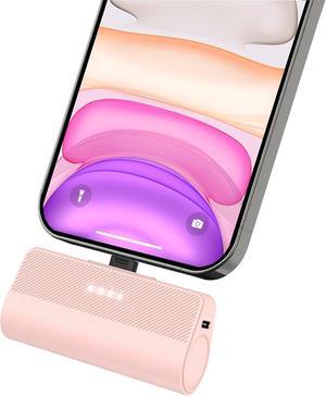 Portable Charger for iPhone,3500mAh Ultra-Compact Small Power Bank Compatible with iPhone 6/7/8/SE/11/XR/12/12 Pro Max/13/13 Pro Max/14/14 Pro Max/14 Plus SeriesPink