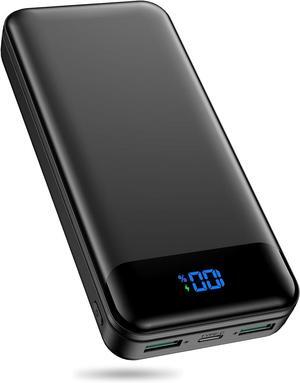 Portable Charger Power Bank 40000mAh Powerbank PD 30W and QC 4.0 Fast Charging External Battery Pack with USB-C LED 3 Outputs & 2 Inputs Portable Charging for iPhone 15 14 13 pro