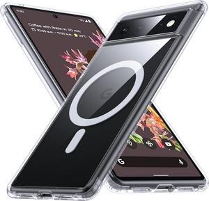 [NO.1 Magnetic for Google Pixel 6 Case with MagSafe [Anti-Yellowing][Slim Fit][Military Grade Drop Tested] Transparent Slim Case Soft Silicone Bumper for Google Pixel 6 Phone Case,Clear