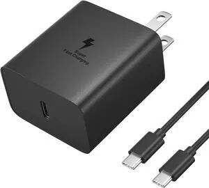 45W Super Fast Charger Type C, S24 S23 S22 USB-C Charger PD/PPS Wall Charging Block for Samsung Galaxy S23 Ultra/S24+/S23+/S22 Ultra/S22+/S22/S21/S20 Ultra/Note 10 Plus/Note 20/Note 10 Galaxy Tab S8
