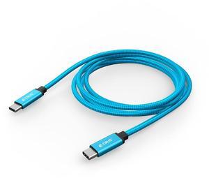 CBUS 10ft USB C to C Fast Charging Cable Heavy-Duty Braided Cord Compatible with iPhone 16/15/Pro/Max/Plus, iPad Pro/Air, Galaxy S25/24/S23/S22/Plus/Ultra/FE, Google Pixel, TCL Type C (Electric Blue)