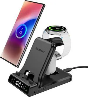 25W USB C Fast Charging Station for  701S Foldable 3 in 1 Charging Dock Stand for Galaxy S25/S24/Z Flip 7/Fold 7/A56/A36/USB C Buds Charger for  Galaxy Watch Ultra/8/7/6/5