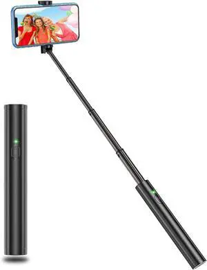 Selfie Stick Bluetooth, Lightweight Aluminum All in One Extendable Selfie Sticks Compact Design, Compatible with iPhone 16/15/14 Pro Max/14 Pro/14/14 Plus/13 Pro Max/13 Pro, Galaxy S22
