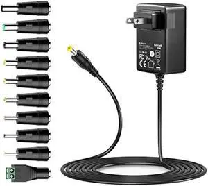 Universal Power Supply 9V 2A AC Adapter 100-240V AC to DC 9V 1.8A 1.5A 1A 0.8A 0.5A 450mA Power Adapter for LED Strip Light CCTV Camera Router Modem Toys DVD IR Illuminator ADSL Cats DVR