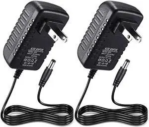 TOBWOLF 2PCS 5V 2A Power Supply Adapter, DC 5V 10W Switching Power Adapter, AC 100V-240V to DC 5 Volt 2 Amp Universal Switching Transformer, 5.5 x 2.5mm Plug for Router, CCTV Camera, Cordless Phone