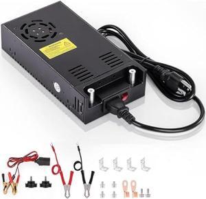 DC 12V 50A 600W Power Supply Switch 110V/220 AC to 12V DC Converter PSU SMPS Adapter Adjustable Universal Transformer for RV, Radio/Car Stereos, LED Strip, CCTV, Computer Project, 3D Printer Black
