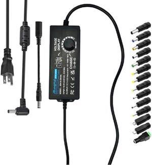 Adjustable Power Supply 9V~36V 4A 144W Universal Power Adapter,100V-240V AC to DC Converter with 5.5x2.5mm 14 Tips & Polarity Converter for LED Strip Light Printer Speaker CCTV Camera -4A Max