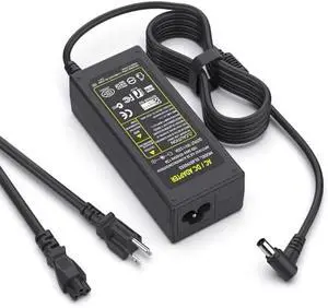 19V Power Cord for LG Monitor 32 29 27 24 23 22 20 19, 32LH570B, 32GN500, 29WK600, 27MK400H-B, 27UK650, 24MK600M, 24MK400H, 23EA63T, 23EA63V, 22EA53T-P, 22LB4510, 19EN33T-B LG Power Supply