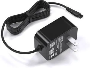 WUKUR Charger for Homitt Electric Spin Scrubber, AC Adapter for Homitt Scrubber HM115C, HM115CW, HM115CD,HM115CG HM204C and More, Replacement Homitt Charger 2 Prong Adapter