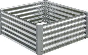 Arrow Sheds GrowIT Galvanized Steel Raised Flower and Plant Bed for The Garden or Greenhouse, 36" x 36" x 17"
