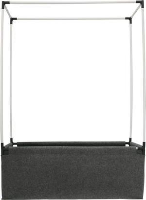 Gardzen Raised Garden Bed - Planter Box Comes with Pipe Frame, NO-Till Living Soil Fabric Grow Bed