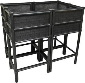 Elevated Raised Garden Bed with Legs 14" Depth Planter Box | Non-Toxic Sun Protected Material | 36" L X 24" W X 27" H for Easy Planting | Vegetable & Herb Backyard Patio