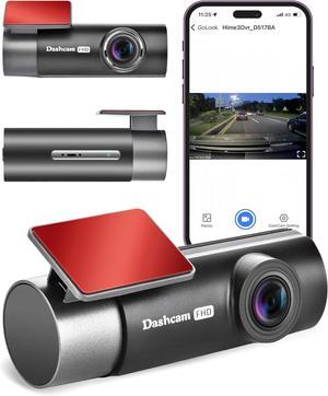 Dash Cam for Car, WiFi 2K Dash Camera Front Dashcam for Cars, Mini Dashcams with App, Night Vision, G-Sensor, APP, Loop Recording, 24H Parking Mode, Support 128G Max
