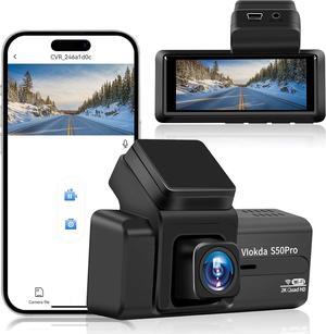 Dash Camera 2K Front Dash Cam Built-in WiFi, Dash Camera for Cars QHD 1440P Dashcam Car Camera for Cars with Super Night Vision, G-Sensor, 24Hr Parking, 170°Wide Angle, Loop Recording [Dash Cam WiFi]