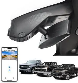 4K Dash Cam fit for Chevy Silverado 1500 2019-2021, 1500 Limited 2022 and HD 2020-2023 (Model A), Model A & Model B Have Same Models Years but Vehicle Sensor Cover are Different