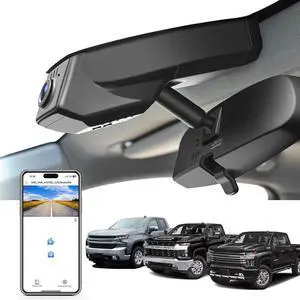 4K Dash Cam fit for Chevy Silverado 1500 2019-2021, 1500 Limited 2022 and HD 2020-2023 (Model B), Model B & Model A Have Same Models Years but Vehicle Sensor Cover are Different