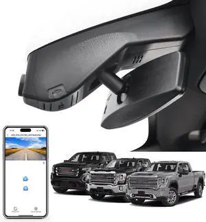 4K Dash Cam fit GMC Sierra 1500 2019-2021, 1500 Limited 2022, 2500 HD/3500 HD 2020-2023(Model A), Model A & Model B Have Same Models Years but Vehicle Sensor Cover are Different