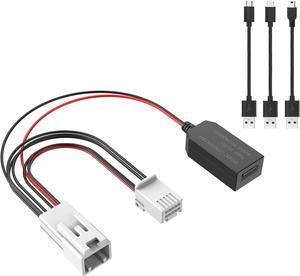 Dashcam Power Adapter for Hyundai/Kia. Compatible with Select Models, Ioniq 5, EV6, and More. Connects to Rearview Mirror, Built-in USB Power Source