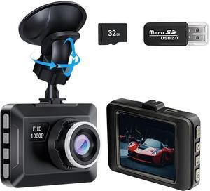 Dash Camera for Cars, 1080P Full HD Dash Cam, 170° Wide Angle Dash Cam Front, Loop Recording, G Sensor, Super Night Vision, WDR,HDR,Free 32GB SD Card