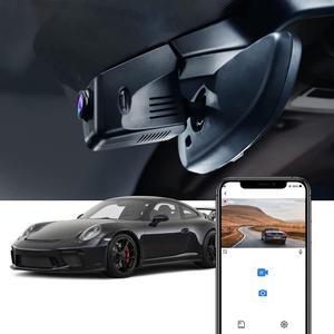 Fitcamx 4K Dash Cam Compatible with Porsche 718 Boxster Cayman 981 987 982 911 Turbo (Model C), Integrated OEM Look, UHD 2160P Video, Built-in WiFi & APP, Loop Recording, Parking Mode, 64GB Card