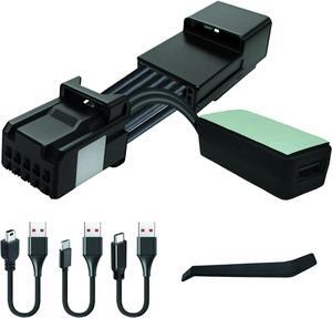 Dash cam Power Adapter for Hyundai Tucson Santa Fe Elantra Sonata,KIA Sportage K5 and More Select Models,10pin with Auto-Dimming,USB Power Source from Rearview Mirror,Plug and Play,Hide The Wires