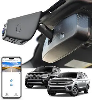 4K Dash Cam Custom fit for Ford Expedition/Expedition MAX 2018-2025, XLT Limited Timberline King Ranch Platinum, Integrated OEM Look, UHD 2160P Video, Easy to Install, App & WiFi, 128GB Card