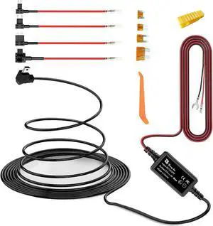 Dash Cam Hardwire Kit Mini USB Bangjia 12V-24V to 5V/2A Car Dash Camera Charger Power Cord11.5ft