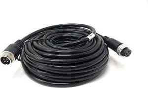 Vehicle Dash Cam 4pin Video Extension Cord, 30ft - with Aeronautic Adapter for Backup Camera and AI Video Systems - Car Accessories - Compatible with RVs, Cars, Trucks, and Wireless Dash Cams