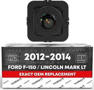 Rear View Backup Camera - Compatible with 2012-2014 Ford F150, SVT Raptor, Lincoln Mark LT - Reverse Park Assist Camera Replacement - OEM EL3Z-19G490-D, CL3Z-19G490-B, CL3Z-19G490-C, CL3Z-19G490-D