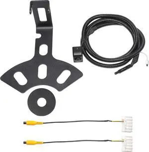 RED WOLF Spare Tire Rear View Backup Camera for Jeep Wrangler JK 2007-2018, Sahara JK 2010-2018 Truck Reverse View Camera Waterproof with Factory Radio RCA Uconnect Plug Adapter
