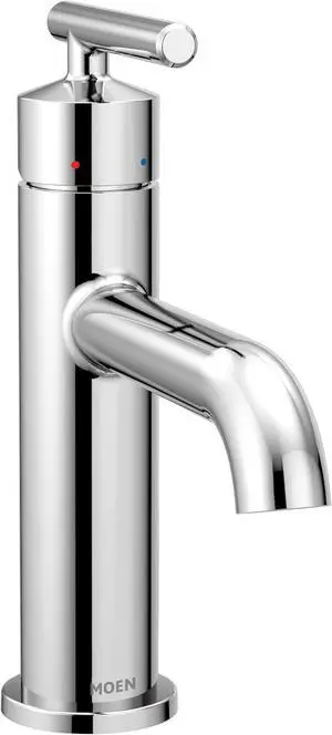 Moen 6145 Gibson One Handle Single Hole Modern Bathroom Sink Faucet with Optional Deckplate, 1 count, Chrome