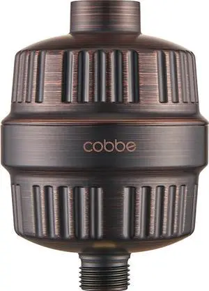 Cobbe HD HEAVY DUTY High Output Shower Filter  99% REMOVAL Shower Head Filter for Hard Water, Heavy Metals, Chlorine and Harmful Substance, Improve your skin and hair - Oil Rubbed Bronze