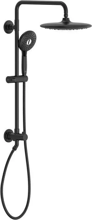 American Standard 1029072430 Spectra Versa 24-Inch 4-Function Retrofit Shower System with Rain Showerhead, 1.8 GPM, Matte Black