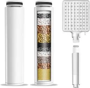 Shower Head Filter for Handheld Shower Head, 2 Pack Replacement Water Softener Filters for Hard Water - Remove Chlorine and Harmful Substances to Protect Your Skin & Hair - For Model S6526
