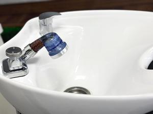 Socila Blue Sprayer Head 3 Function With Filter For Shampoo Bowl, High Pressure And Water Saving, Filter For Dry & Frizz Hair