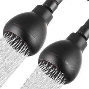 2 Pack High Pressure Shower Head - Powerful Bathroom Pressure Boosting Showerhead - Perfect Universal Replacement for Rain Shower Heads(Oil Rubbed Bronze)