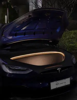 TPARTS Frunk LED Strip for Tesla Model X, Ambient Lights Flexible Silicone Car Lighting Bar Waterproof Model X Front Trunk Accessories