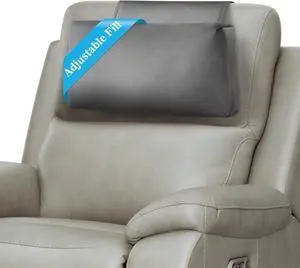 Recliner Headrest Pillow, Adjustable Neck & Head Support Pillow, Soft Velvet Non-Slip Headrest for Recliner, Couch, Chair, Sofa