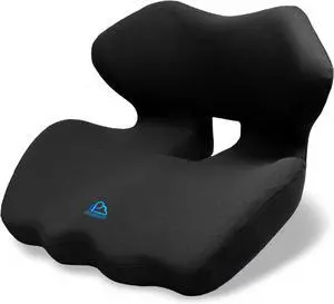 Ergonomic Memory Foam Seat Cushion for Office Chair, Car Seat, Gaming Chair, Dining Chairs| Sciatica, Tailbone & Coccyx Pain and Pressure Relief | Lumbar & Lower Back Support | Orthopedic Design