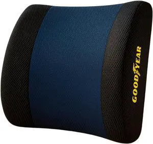 Goodyear Lumbar Support Pillow for Office Chair and Car Seat - Memory Foam Lumbar Pillow & Back Brace Support Posture Corrector, Lower Back Pain Relief